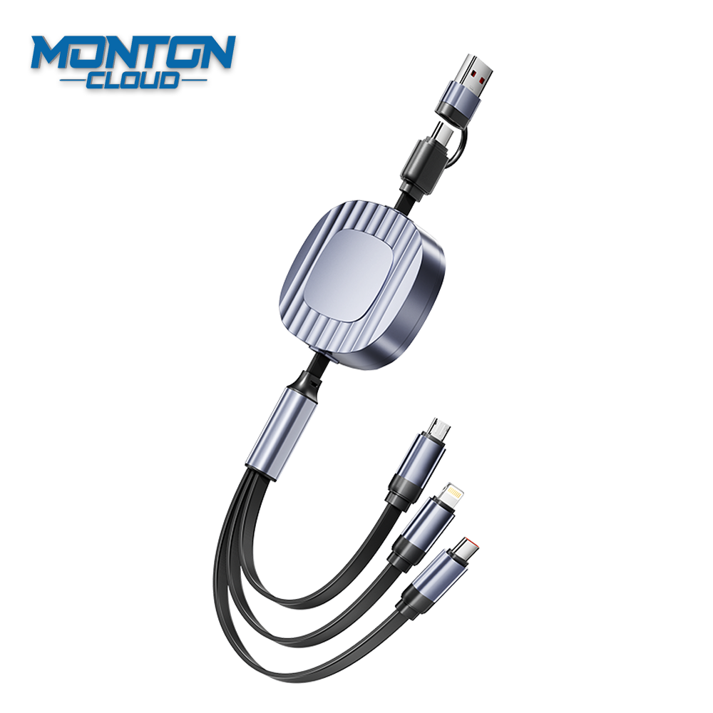 MT-XYG03 雅格二拖三伸缩数据线 Charging Cable
